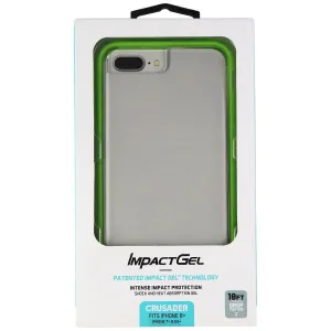 Impact Gel Crusader Case for Apple iPhone 8 Plus/7 Plus/6s Plus - Clear / Green