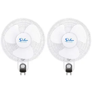 Quiet Operation Household Wall Mount Fans Oscillating, 2 Pack