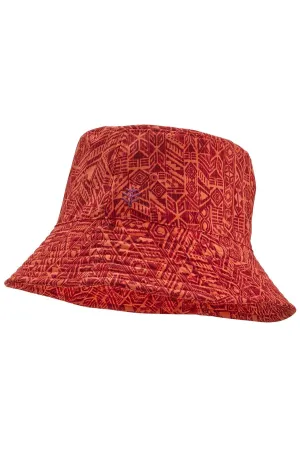 Wyatt Swim Printed Bucket Hat  |  Grenada Red Tiki Geo